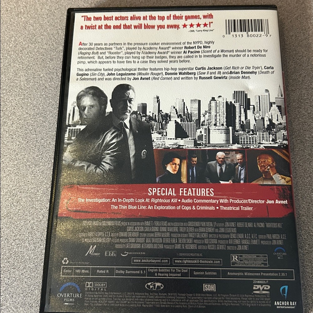 Righteous Kill DVD - Picture 3 of 5